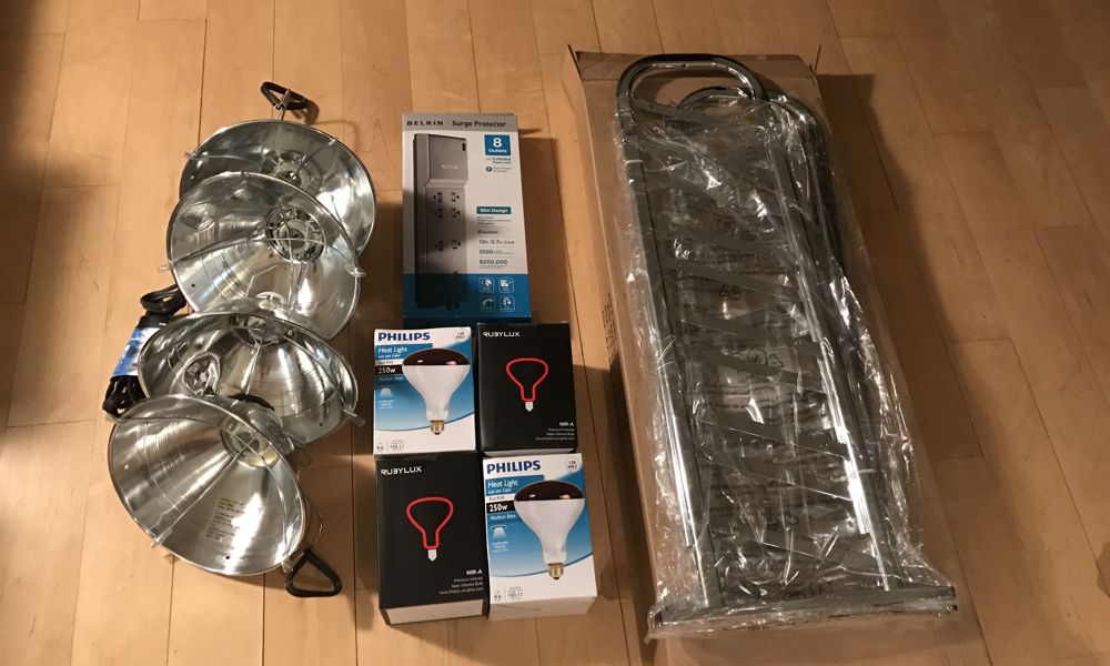 DIY NIR Sauna Parts